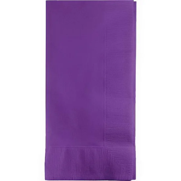 Creative Converting 318938 Amethyst Dinner Napkins 2Ply 1/8Fld - Case of 600