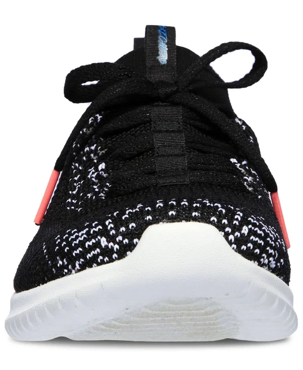 Skechers Women's Ultra Flex Twilight Twinkle Sneaker, Black/White