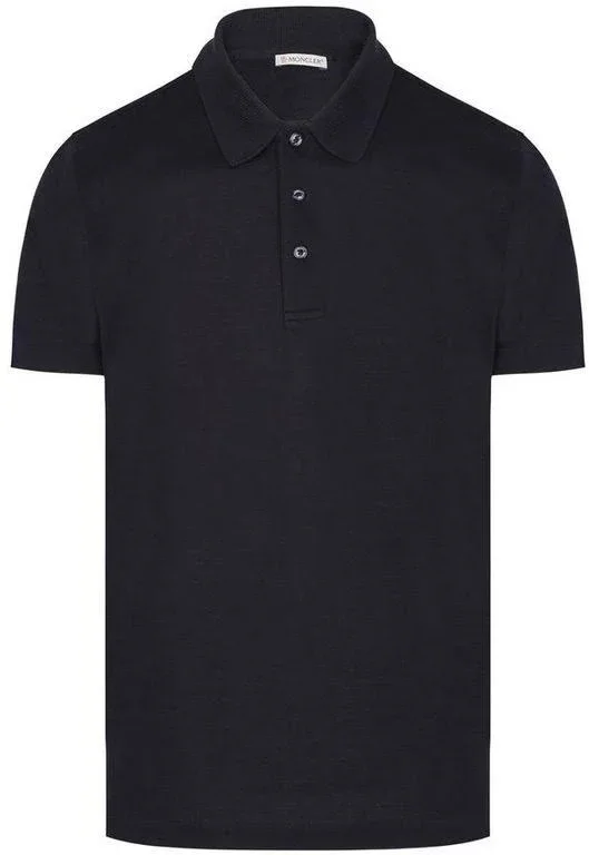 Moncler Logo Polo - Blue - Polo Shirts