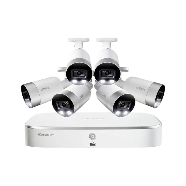 Lorex 8-Channel NVR with 3TB HDD and 6 x 4K IP Cameras wit NK183-68ABE
