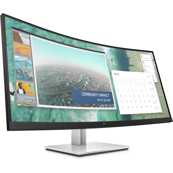 HP E344c 34x22 Wqhd Curved Screen LED LCD Monitor - 21:9