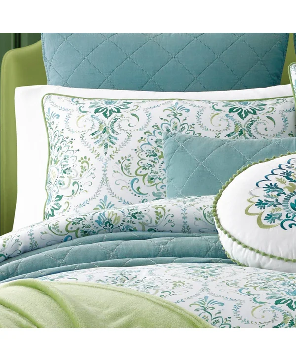 Kinsley Teal Comforter Set by Five Queens Court - Size: Twin