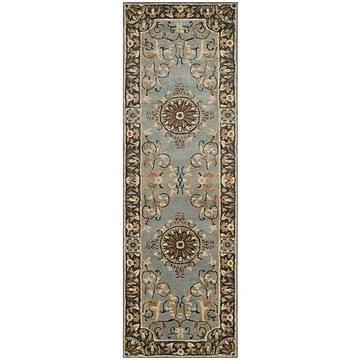 Astoria Grand Latarra Hand Tufted Wool Blue Area Rug - Size: Runner 2&6 inch x 10&