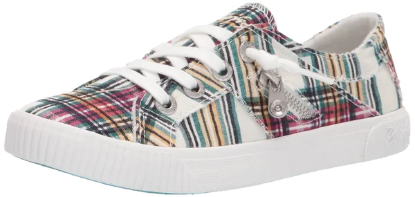 Blowfish Malibu Women's Fruit Sneakers (Cream Ivy League Plaid) - Size 9.5 M