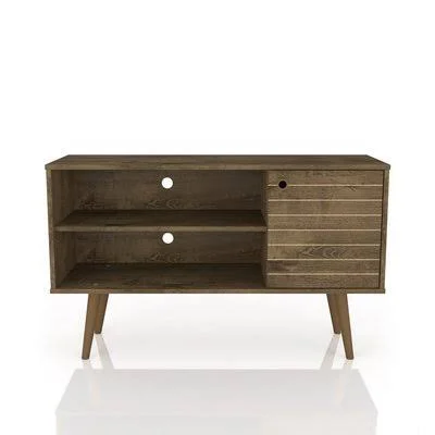 Wade Logan Barry TV Stand for TVs Up to 49 Inches Color: Rustic Brown