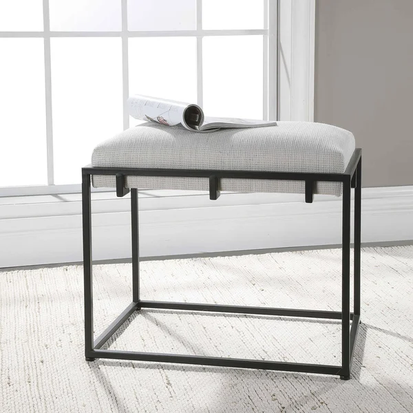 Uttermost 23580 Paradox White Small Bench