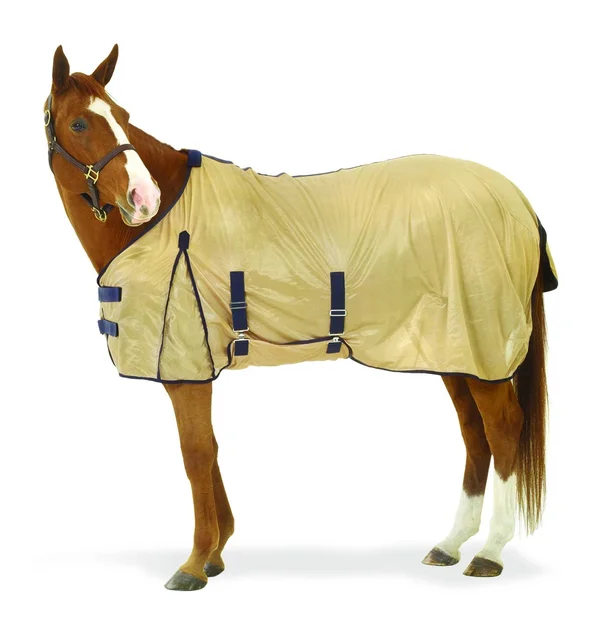 Equi Essentials Softmesh Fly Sheet 81 Tan/Navy