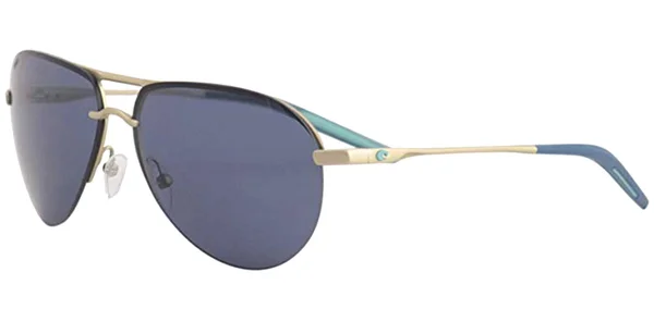 Costa Del Mar Sunglasses Helo Matte Champagne Blue, Turquoise Green Mirror 580P