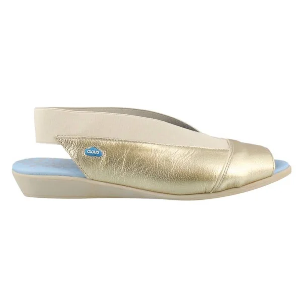 Women's Cloud Caliber Slingback Sandal, Size 9.5-10US - Metallic