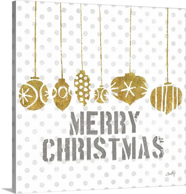 Merry Christmas, Canvas Wall Art, 30x30, Great Big Canvas