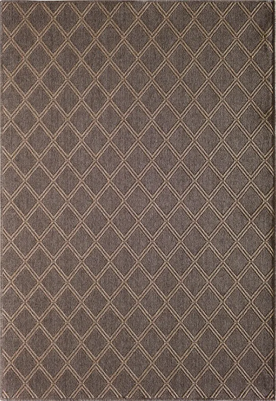 Central Oriental 1701PU70.106P 6 ft. 7 in. x 9 ft. 6 in. Cocoa Bay Diamond Rug Brown