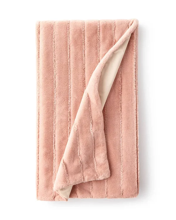 Fabulous Furs Posh Faux Fur Throw - Blush