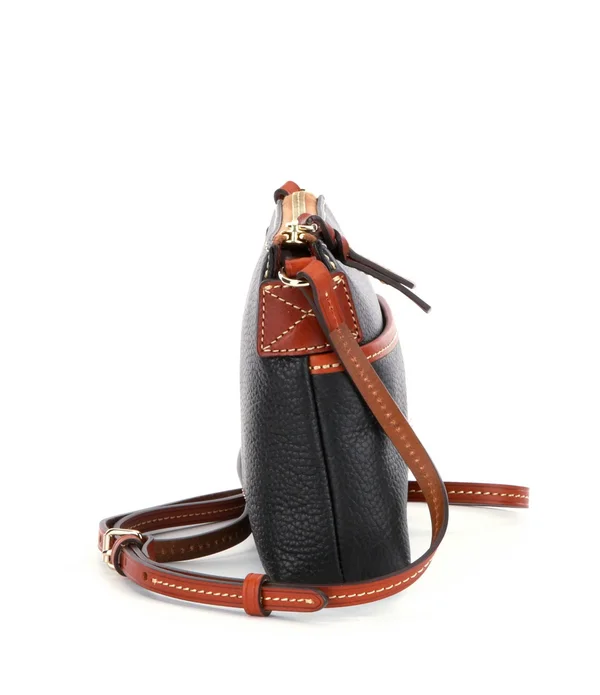 Dooney & Bourke Black Pebble Grain Ginger Pouchette