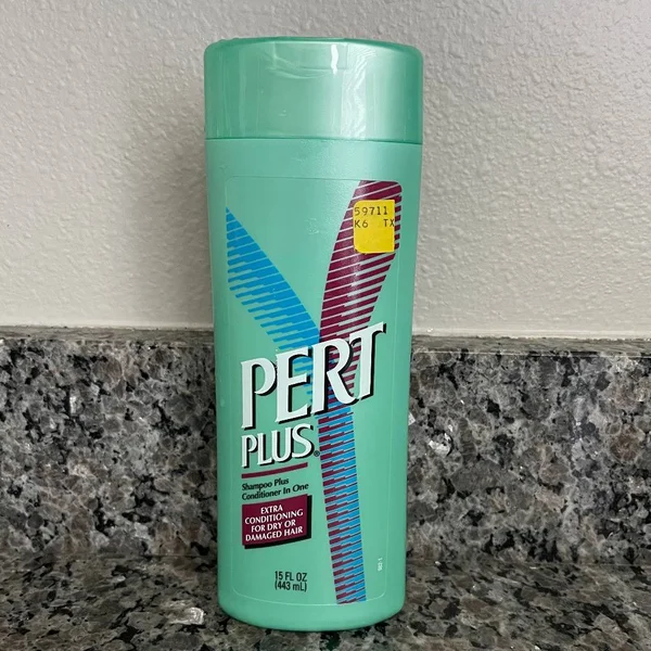 Pert Plus Hair - 1995 Pert Plus 2 in One Shampoo Plus Conditioner Extra Conditioning, 15 oz New, Color: Silver/White, Size: Os