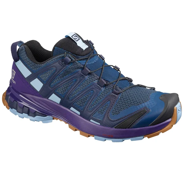 Salomon Women's XA Pro 3D V8, 7.5, Poseidon/Violet Indigo/Forever