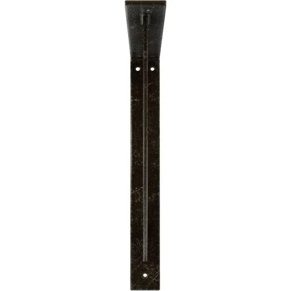 Ekena Millwork BKTM02X16X16BUAWS 2x22W x 16x22D x 16x22H Bulwark Steel BRACKET, Antiqued Warm Silver
