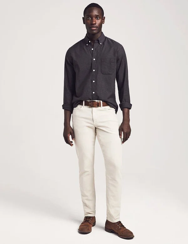 Faherty Men's Stretch Terry 5-Pocket Pants - Stone - Size 32, Cotton/Rayon/Lyocell