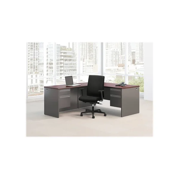 HON 38000 Series Left Return Mahogany/Charcoal