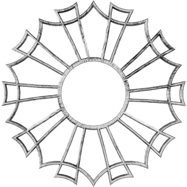 Ekena Millwork CMPP38AUAPW 38x22OD x 13 3/8x22ID x 1x22P Augustus Architectural Grade PVC Pierced Ceiling Medallion, Antiqued Pe