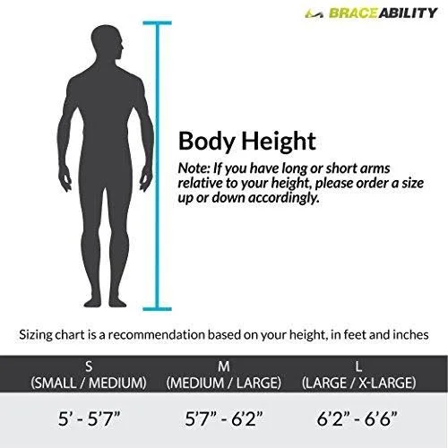 Braceability Cubital Tunnel Syndrome Elbow Brace, Splint to Treat Pain from Ulnar Nerve Entrapment, Hyperextended Elbow Prevent