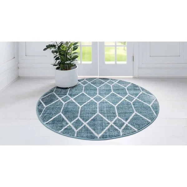 Unique Loom Matrix Trellis Deco Rug, Size: 7& 0 x 10& 0, Gray