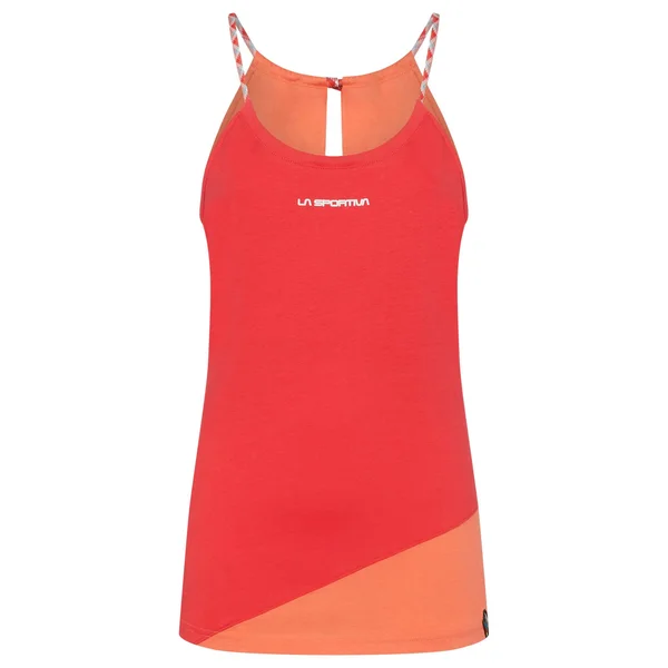 La Sportiva Class Tank Red - Womens Sleeveless Top, Size L - Color Hibiscus - Flamingo