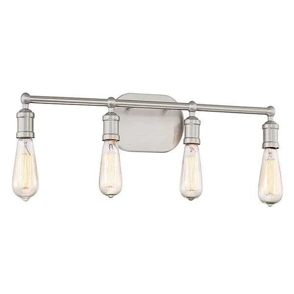 4-Light Brushed Nickel Bath Vanity