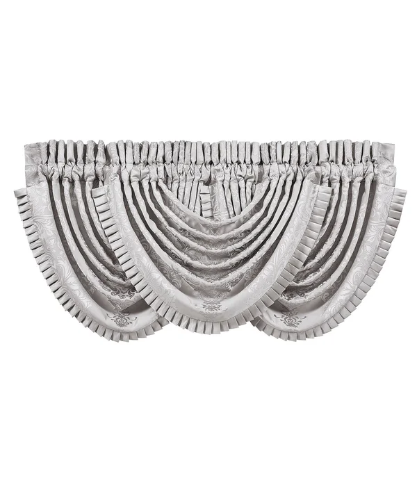 J Queen New York Silver La Scala Waterfall Valance