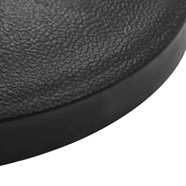 vidaXL Parasol Base Half Round Polyresin 19.8 lbs Black, 45198