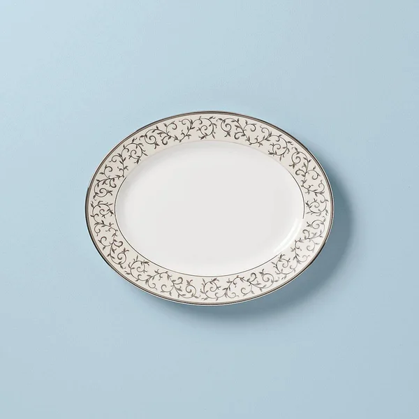 Lenox Opal Innocence Silver Oval Platter