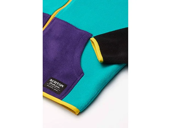 Burton Kids& Spark Full-Zip Hooded Fleece, Dynasty Green Multi, L
