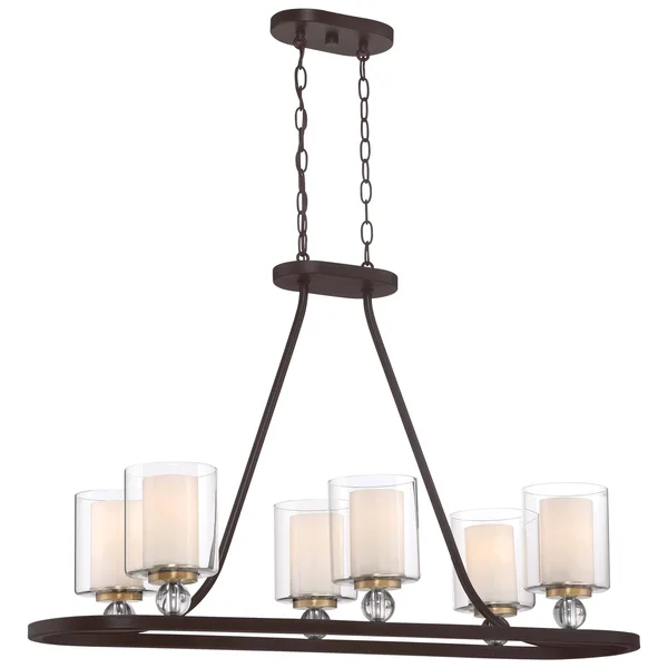 Minka Lavery 3076-416 Studio 5 Painted Bronze Island Light