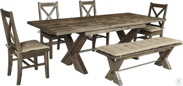 New Classic Tuscany Park Vintage Grey Dining Chair with Cushion Set of 2 D7404-20C