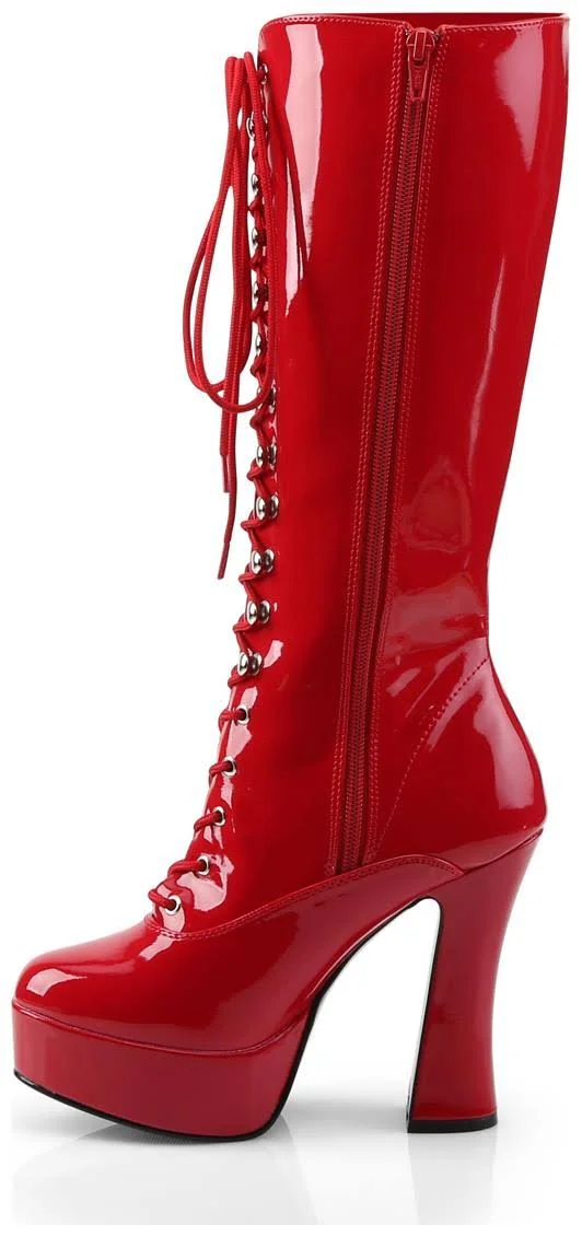 Pleaser - Electra-2020 8, Red Patent