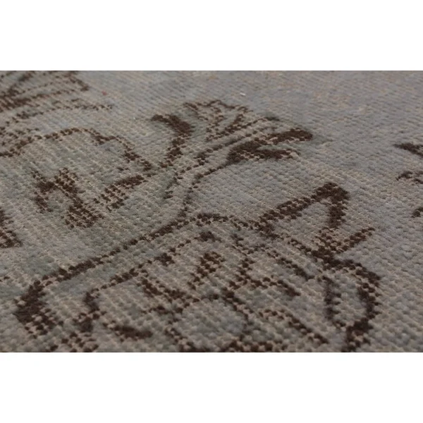 ECARPETGALLERY Grey Wool/ Cotton Hand-Knotted Color Transition Rug (5&11x9&6)