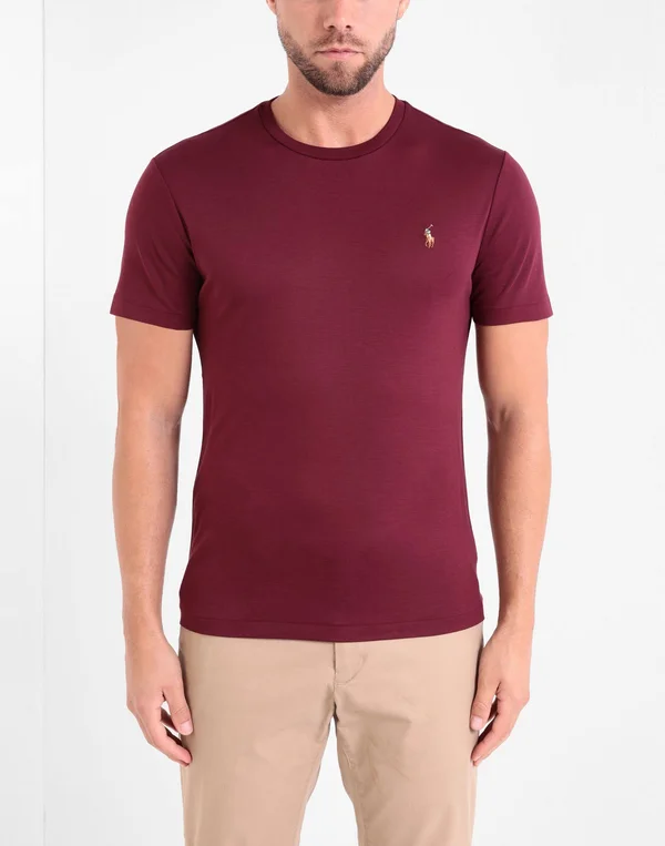 Polo Ralph Lauren Custom Slim Fit Crew Neck T-Shirt - Red - Red