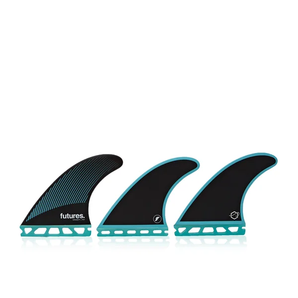 Futures R4 Legacy Thruster Fin Set Teal/Black