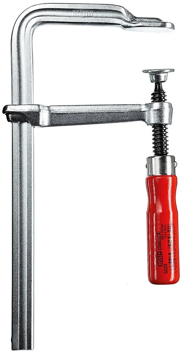 Bessey GS40 Classix GS All-Steel Screw Clamp - Red/Black, 400/120 mm