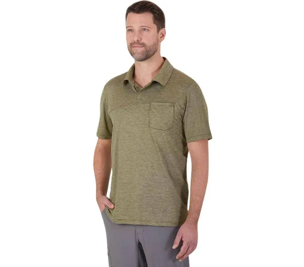 Outdoor Research Men's Chain Reaction Polo - Small - Fatigue Heather