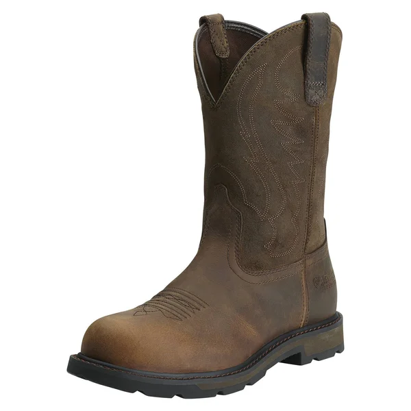 Ariat Men's Groundbreaker Steel Toe Boots Brown 11.5 D