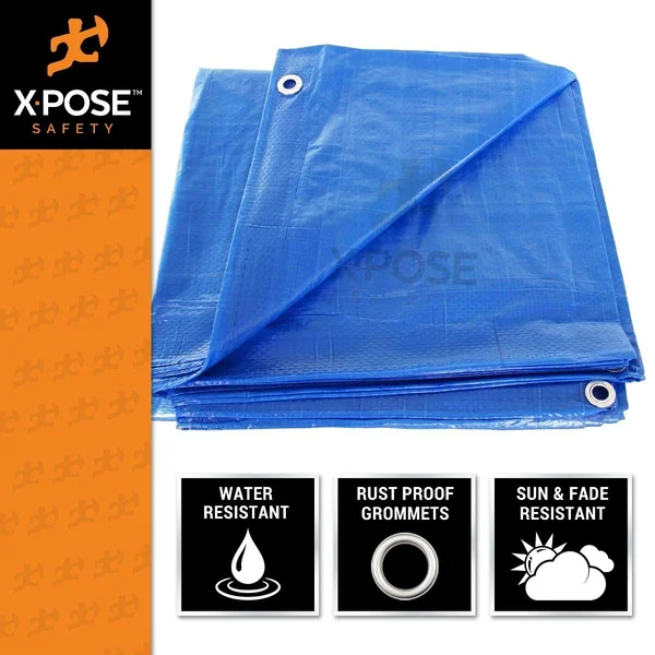 Blue Poly Tarps 10& x 20& - Case of 12
