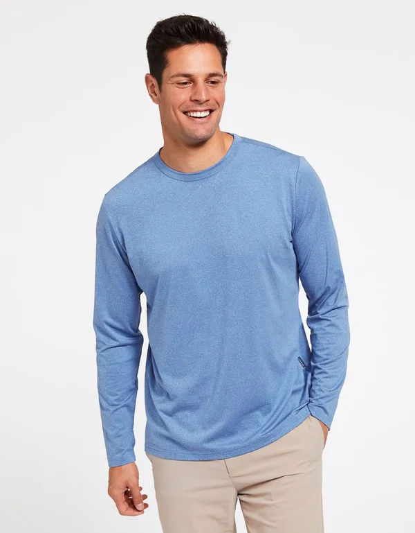Sun Protective Long Sleeve T-Shirt UPF50+ for Men, UV Protection Black
