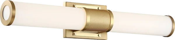 Nuvo Lighting 62/1602 Caper LED Vanity Brushed Brass with Frosted Lens
