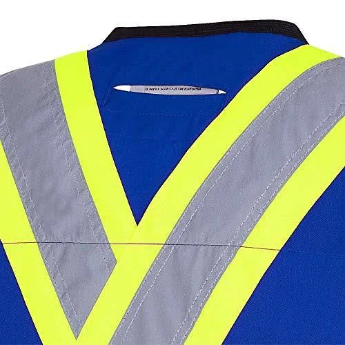 Pioneer V1010180-3XL Hi-Viz Surveyor’s Safety Vest, Royal, 3XL