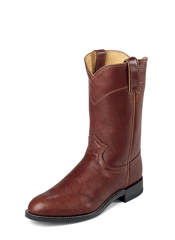 Justin Men's Jackson Roper Chestnut Western Boots - 3163 - Size 11