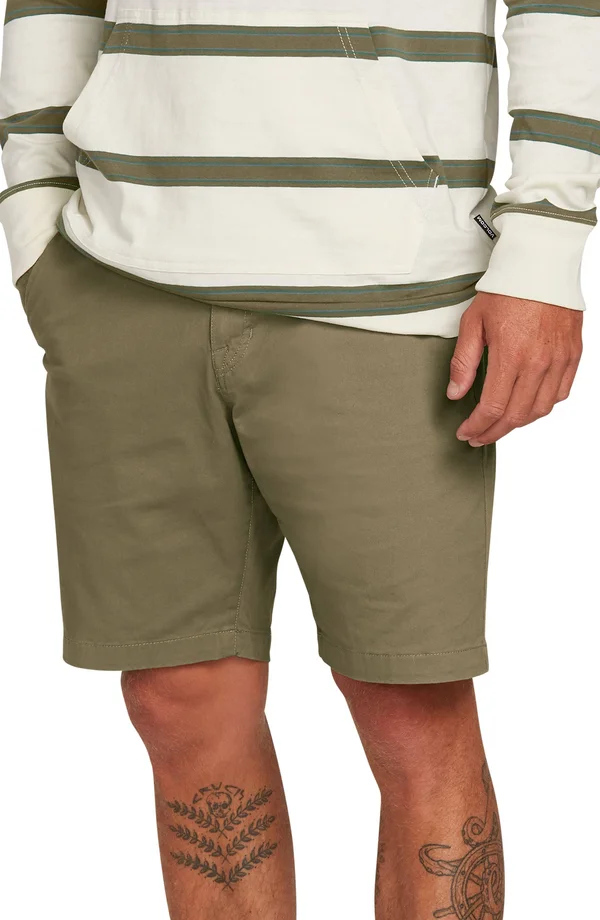 Volcom Frickin Lightweight Chino Shorts (Squadron Green) Men's Shorts