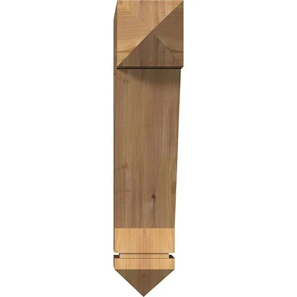 Ekena Millwork BKT06X22X26TRA03SWR 5 1/2x22W x 22x22D x 26x22H Traditional Arts & Crafts Smooth BRACKET, Western Red Cedar