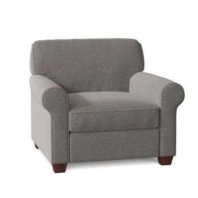 Jennifer Armchair Wayfair Custom Upholstery Body Fabric: Sunbrella Flagship Pewter