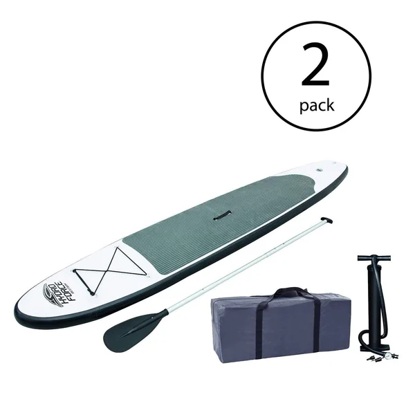 Bestway Inflatable Hydro-Force Wave Edge 122 inch Stand Up Paddle Board (2 Pack)