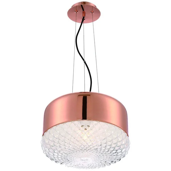Eurofase DESIGNWL2017 Corson 1-Light Pendant Rose Gold, Large
